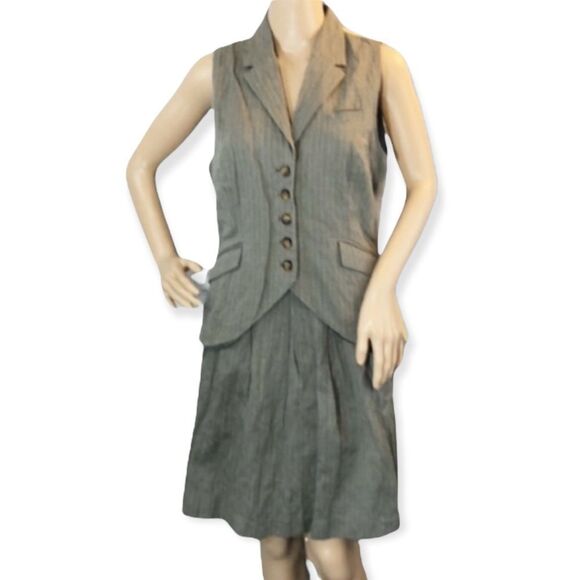 CAbi Dresses & Skirts - CAbi #175 Liverpool Riding Vest & Skirt Set M